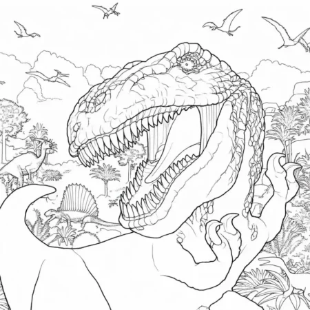 Dinosaur Coloring Page