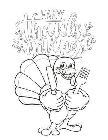 Funny Thanksgiving turkey ready for dinner