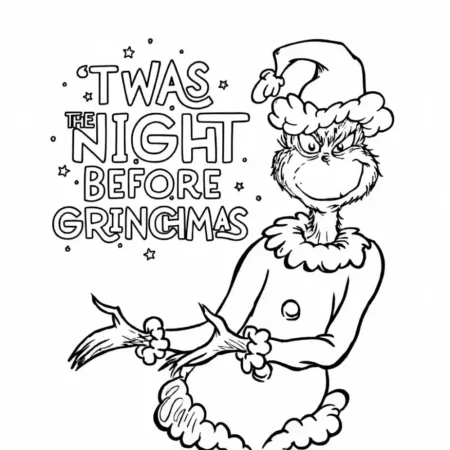 Grinchmas Coloring Page
