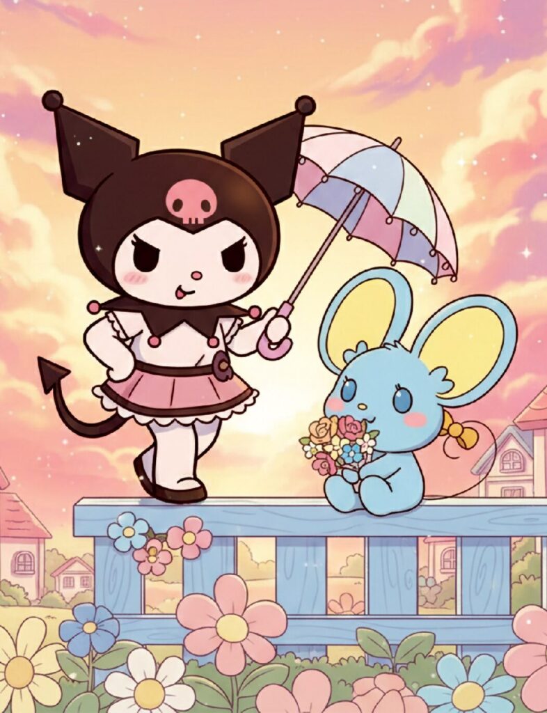 Kuromi and Flat Calm Days and Gentle Friendship