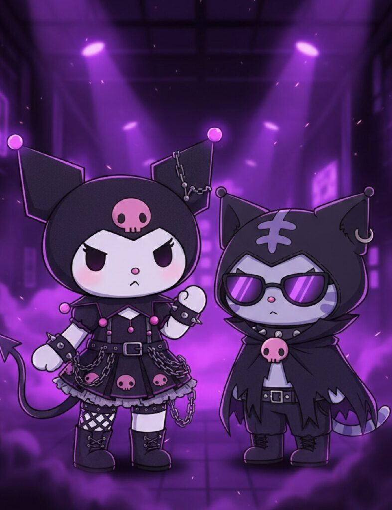 Kuromi and Nyanmi Sisters in Style and Spirit