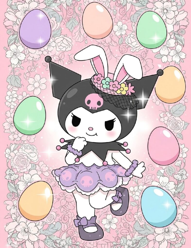 Kuromi the Dark Bunny with Easter Magic