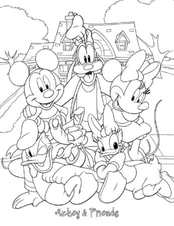 Mickey and friends classic cartoon characters