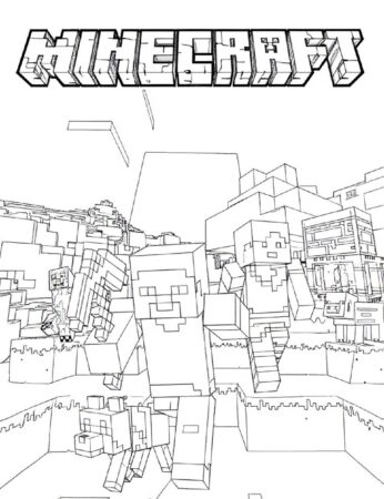 Minecraft players with animals in open world