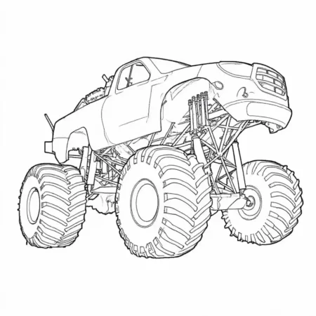 Monster Truck Coloring Page