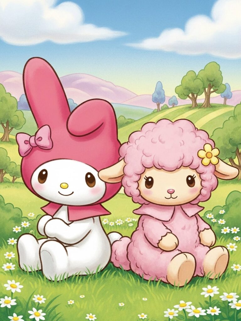 My Melody sitting with My Sweet Piano