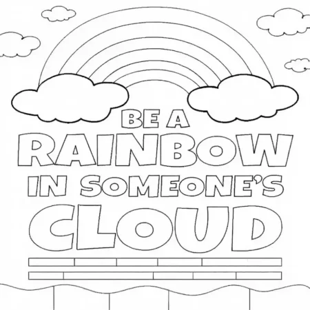 Rainbow Coloring Page