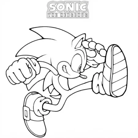 Sonic Coloring Page