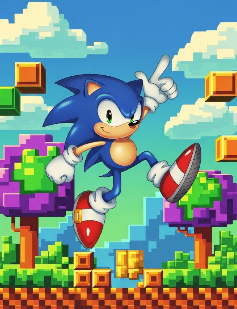 Sonic Chaos Retro Design