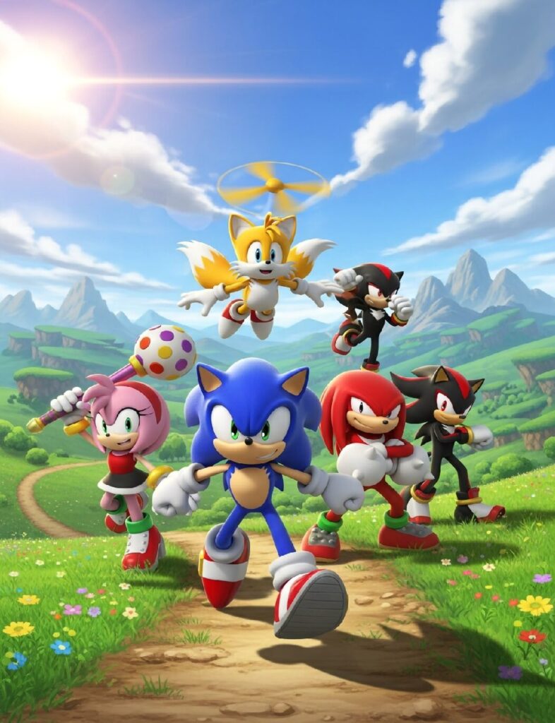 Sonic Characters Group Portrait