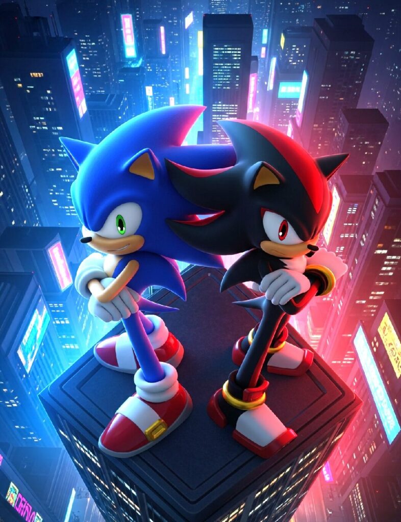 Sonic and Shadow Rivalry Art